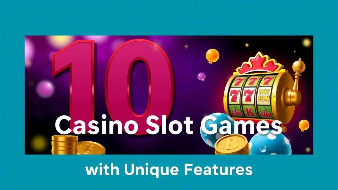Exploring 10 Must-Play Casino Slot Games with Unique Features